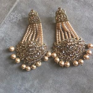 Long dress earrings